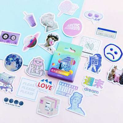 Colección de 46 Stickers Adhesivos Decorativos
