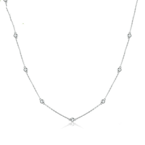Cadena de Circón en la Clavícula
