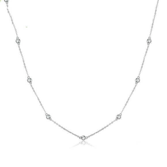 Cadena de Circón en la Clavícula