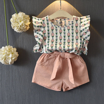 Conjunto de Shorts con Mangas Voladoras Piña - Image 3