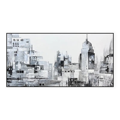 Cuadro Abstracto Moderno Blanco y Negro - Arte Urbano Arquitectónico para Pared - Image 6