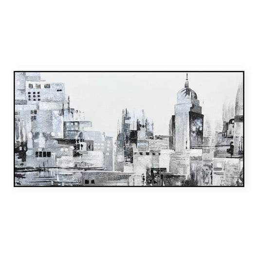 Cuadro Abstracto Moderno Blanco y Negro - Arte Urbano Arquitectónico para Pared - Image 6