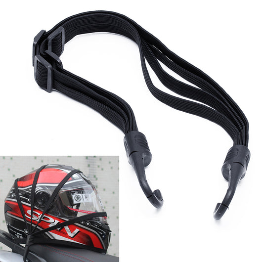 Correa Elástica Retráctil con 2 Ganchos para Casco y Equipaje de Moto - Image 4