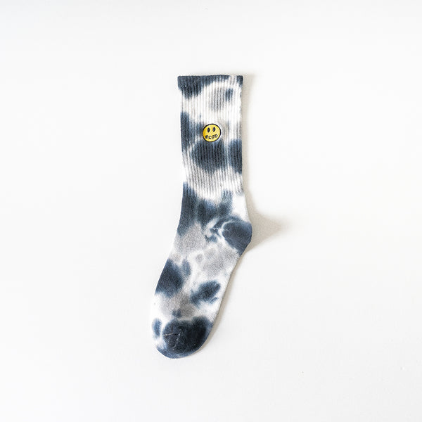 Calcetines Tie-Dye con Carita Feliz - Diseño Colorido en Tubo - Image 8