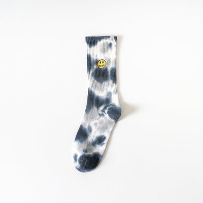 Calcetines Tie-Dye con Carita Feliz - Diseño Colorido en Tubo - Image 8