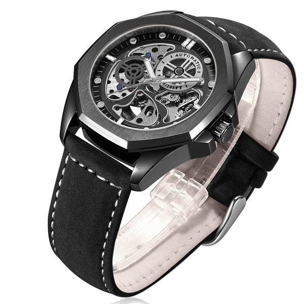 Reloj Mecánico Casual para Hombre con Correa Impermeable