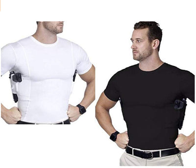 Camiseta Táctica Concealed Holster con Elástico de Alta Compresión