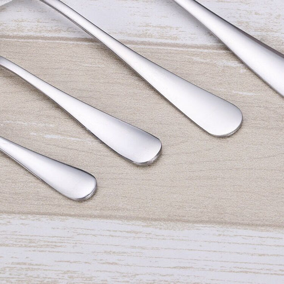 Cucharas de Acero Inoxidable Reforzado para Sopa y Café