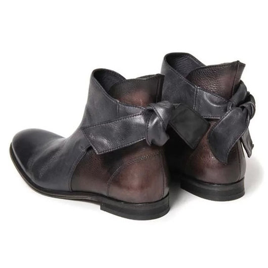 Botas Martin con Tacón Bajo y Hebilla - Estilo Boca de Pez - Image 10