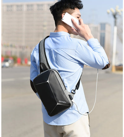 Bolsa Mensajero Recargable para Hombre con Protección Antirrobo y Resistencia al Agua - Image 15