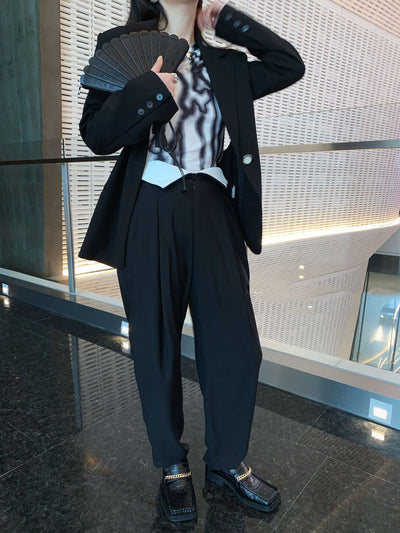 Pantalones con Cintura Falsa de Dos Piezas - Image 5