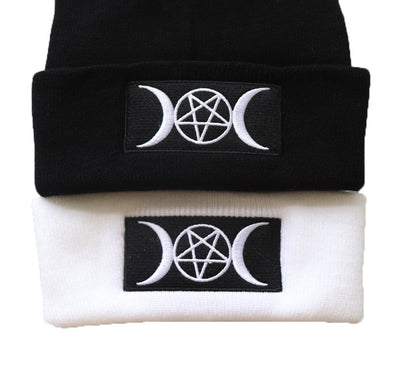 Gorro Gótico de Punto con Bordado Estilo Europeo y Estadounidense - Image 2