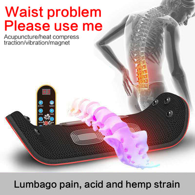 Dispositivo de Tracción Lumbar Eléctrico con Masaje Vibrador para Alivio de Espalda
