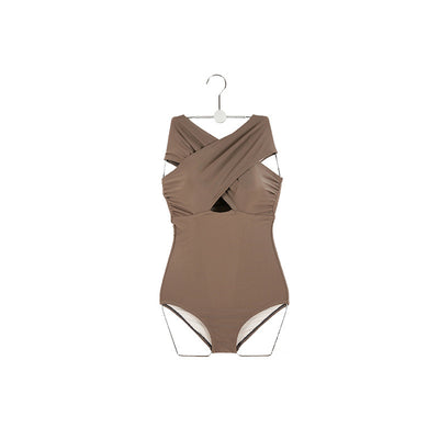 Traje de Baño Enterizo Negro con Cruce Intercambiable - Image 5