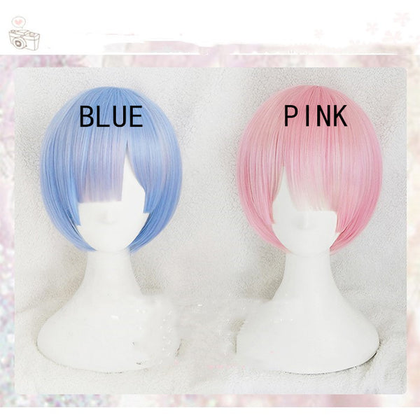 Peluca Rem - Cosplay de Anime Premium
