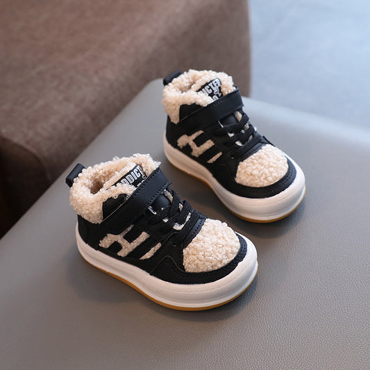 Zapatos de Algodón para Niñas con Lana de Cordero y Suela Antideslizante - Image 2
