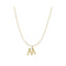 S925 sterling Plateado vintage 26 letter necklace M