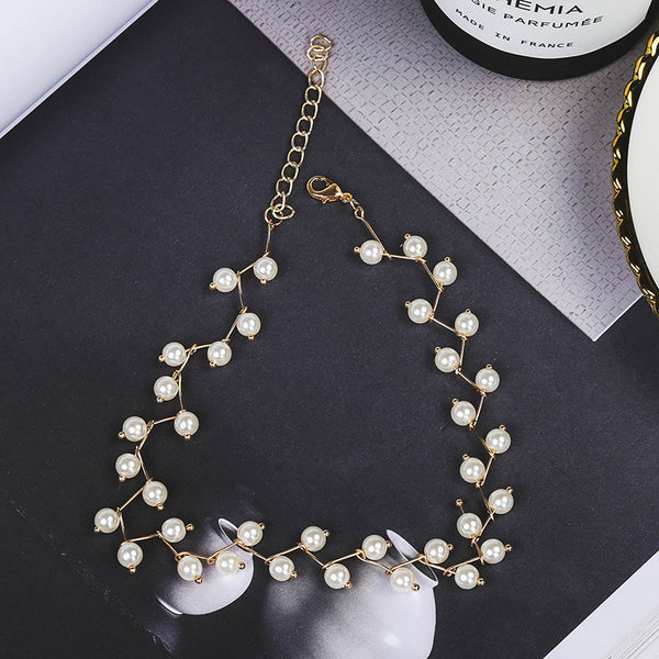 Collar Corto de Perlas Elegante para el Escote – Joya Minimalista de Verano - Image 4