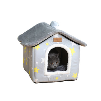 Casa Cama para Gatos Desmontable y Lavable - Image 5