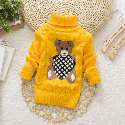 Suéter Infantil Cuello Alto Estilo Coreano - Image 6
