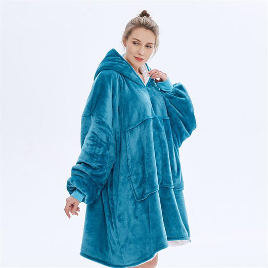 Sudadera con Capucha Mujer Doble Capa Franela Casual - Image 17