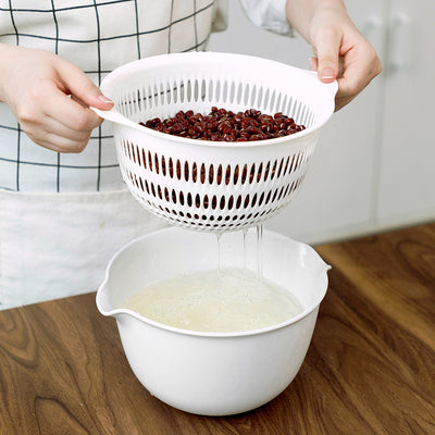 Canasta Escurridor Doble para Fregadero de Cocina