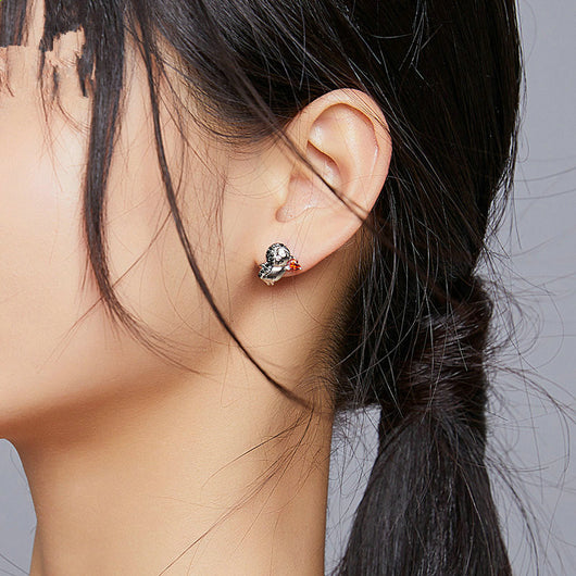 Aretes de Plata 925 Pingüino Adorable - Diseño Femenino y Delicado - Image 2