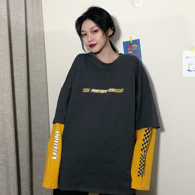 Blusa de Transición Otoñal con Efecto Capas - Camiseta Larga para Mujer - Image 8