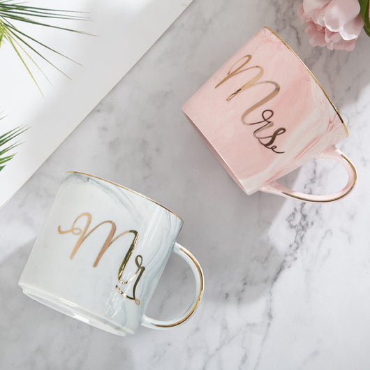 Taza de Cerámica Marmolada Nórdica - Vaso para Café y Leche - Image 4