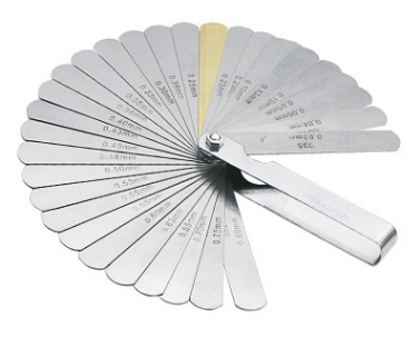 Set de 32 Calibres de Válvula Medidor de Distancia 0.04-0.88 mm
