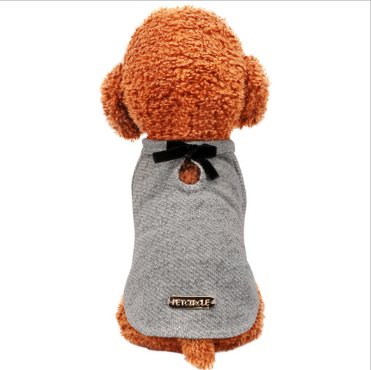 Playera para Perro de Algodón con Moño Adorable - Image 5