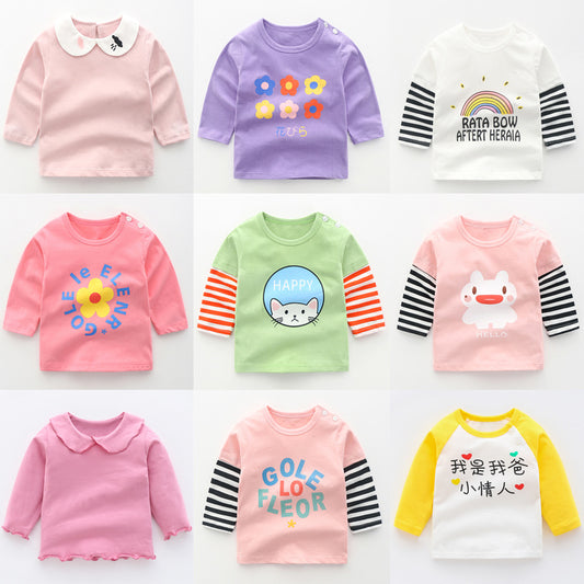 Playera de Algodón con Manga Larga para Bebé