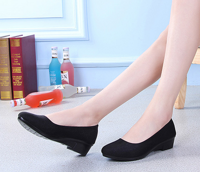 Zapatos de Trabajo Cómodos con Cuña Baja para Mamá - Image 3