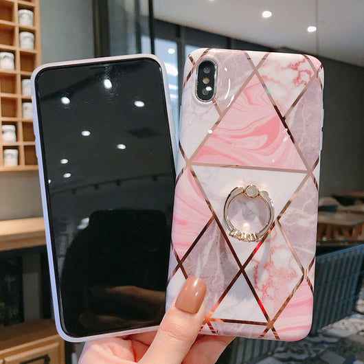 Funda de Silicona Marmolada Compatible con Apple - Image 3
