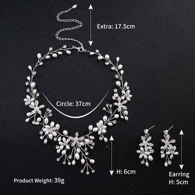 Conjunto de Collar y Aretes de Perlas Elegantes - Image 8