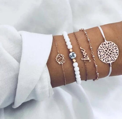 Set de Pulseras Boho Corazón Tortuga con Piedras - Diseño Infinito para Mujer - Image 8