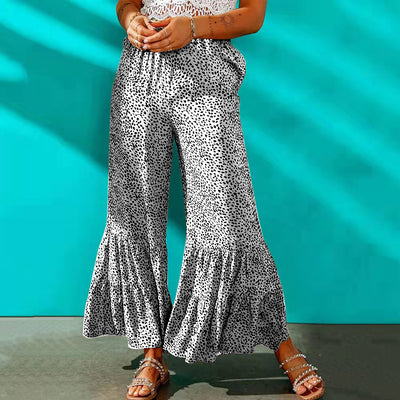 Pantalones Casuales Retro Ajustados con Cintura Elástica y Bota Acampanada - Image 17