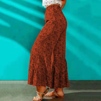 Pantalones Casuales Retro Ajustados con Cintura Elástica y Bota Acampanada - Image 22