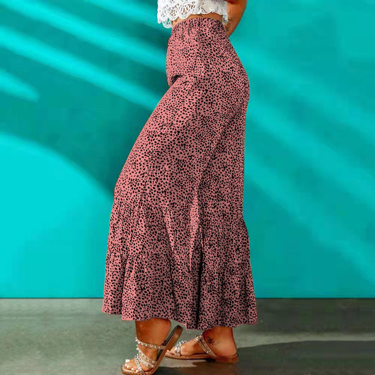 Pantalones Casuales Retro Ajustados con Cintura Elástica y Bota Acampanada - Image 31