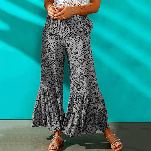 Pantalones Casuales Retro Ajustados con Cintura Elástica y Bota Acampanada - Image 34
