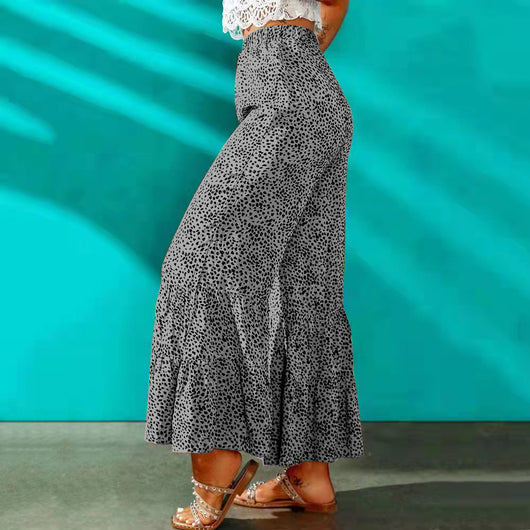 Pantalones Casuales Retro Ajustados con Cintura Elástica y Bota Acampanada - Image 35