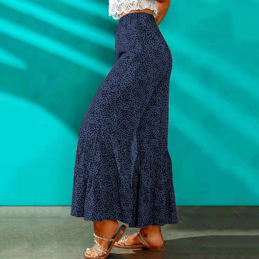 Pantalones Casuales Retro Ajustados con Cintura Elástica y Bota Acampanada - Image 38