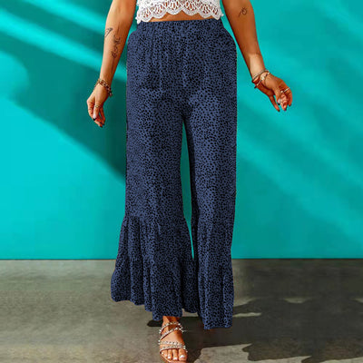 Pantalones Casuales Retro Ajustados con Cintura Elástica y Bota Acampanada - Image 39