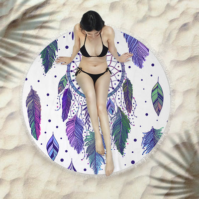 Toalla Redonda de Playa con Flecos Premium - Image 10