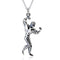 Collar Colgante Hombre Musculoso en Plata 925