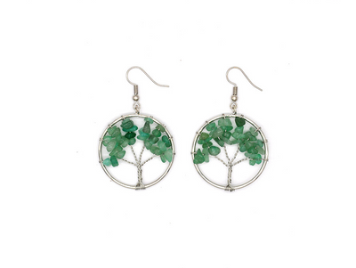 Pendientes Árbol de los Deseos con Cristales Naturales - Image 4