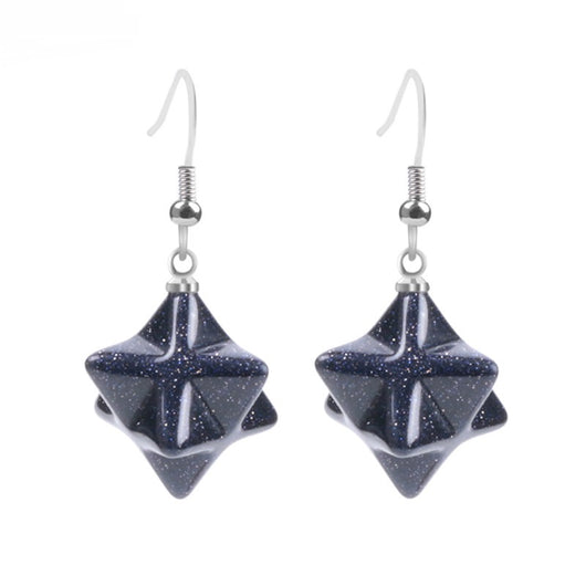 Aretes Estrella Merkaba de Cristal Natural Tallado - Image 22