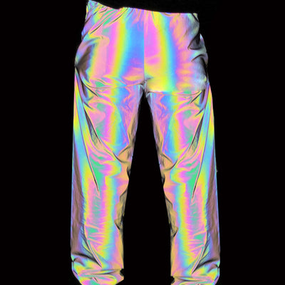 Pantalones Jogger Reflectantes de Siete Colores para Hombre - Estilo Hip Hop y Street Dance Unisex - Image 5