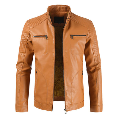 Chaqueta de Cuero Casual Joven con Cierre y Bolsillos - Image 13