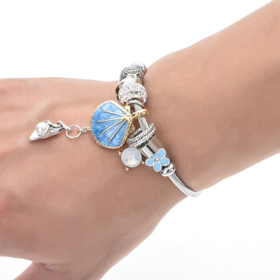 Pulsera de Cristal con Perlas de Concha - Image 3